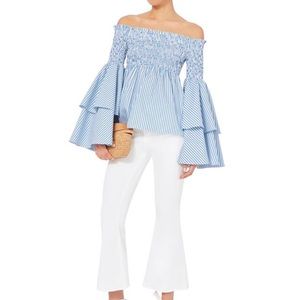 Caroline Constas Appolenia off the shoulder top